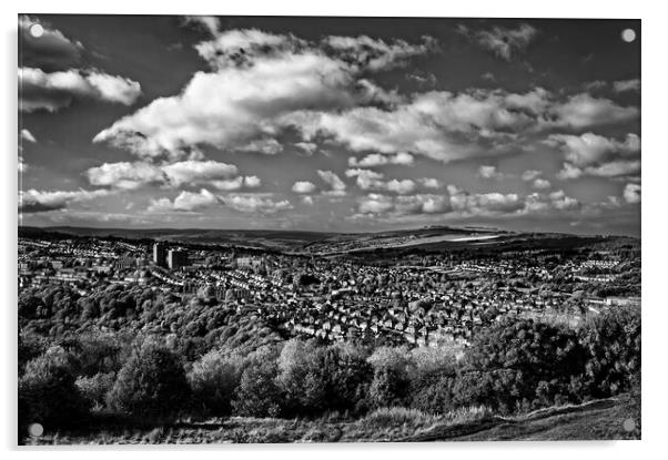 The Bole Hills in Crookes, Sheffield  Acrylic by Darren Galpin