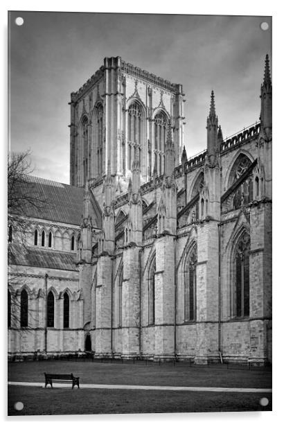 Central Tower, York Minster Acrylic by Darren Galpin