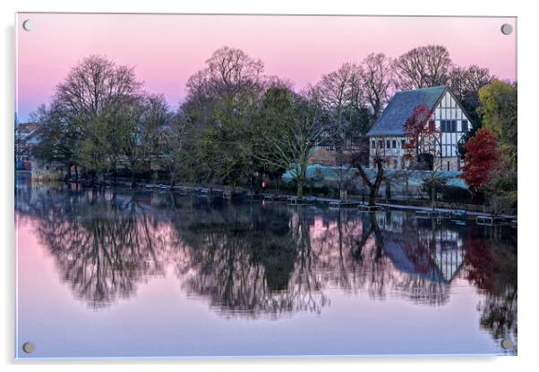 Morning Light on The River Ouse, York Acrylic by Darren Galpin