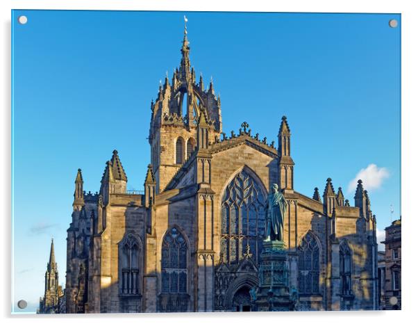St Giles Cathedral, Edinburgh Acrylic by Darren Galpin