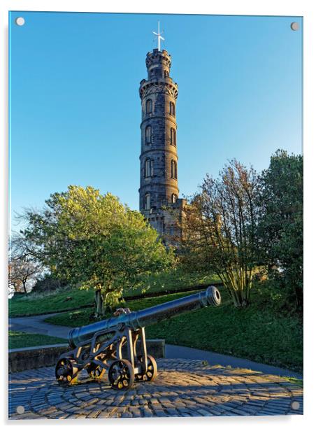 Nelson Monument, Edinburgh Acrylic by Darren Galpin