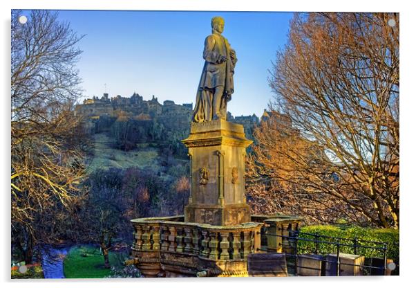 Edinburgh, Alan Ramsay Statue  Acrylic by Darren Galpin
