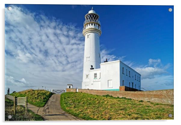 Flamborough Head Lighthouse Acrylic by Darren Galpin