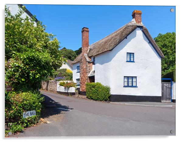 Minehead Cottage Somerset Acrylic by Darren Galpin