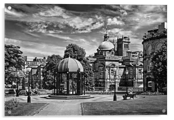 Harrogate Crescent Gardens Acrylic by Darren Galpin