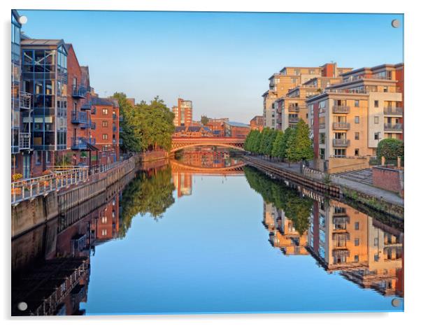Leeds River Aire Acrylic by Darren Galpin