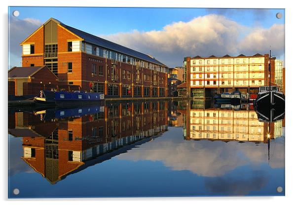 Victoria Quays,Sheffield Acrylic by Darren Galpin