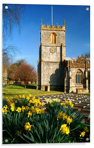 St Marys Church, Chard, Somerset Acrylic by Darren Galpin