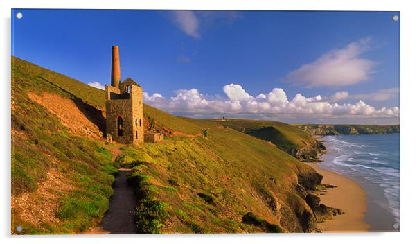 Wheal Coates & North Cornwall Coastline Acrylic by Darren Galpin