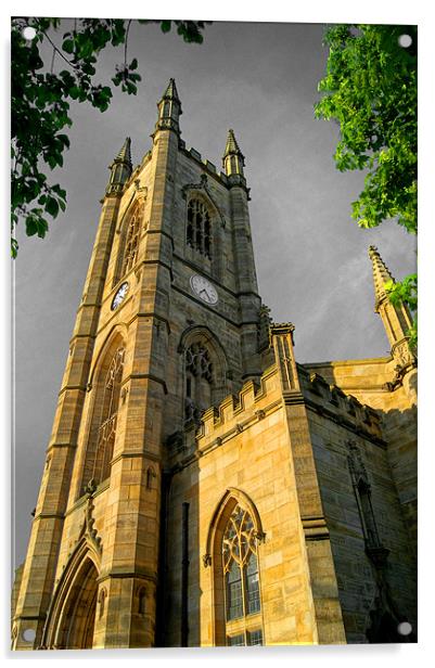 St Marys Church, Bramall Lane,Sheffield Acrylic by Darren Galpin