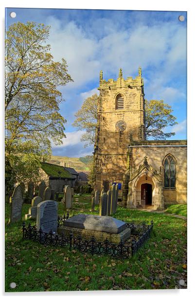 St Edmunds church, Castleton Acrylic by Darren Galpin