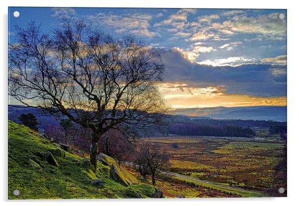 Derwent Valley Sunset Acrylic by Darren Galpin