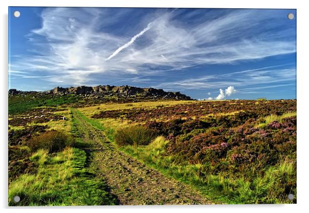 Footpath to Stanage Edge 2 Acrylic by Darren Galpin