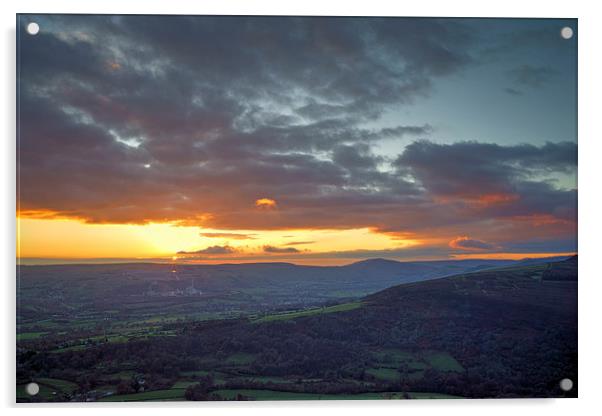 Hope Valley Sunset  Acrylic by Darren Galpin