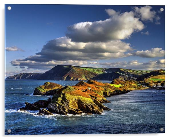 Watermouth Cove, North Devon  Acrylic by Darren Galpin
