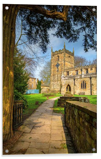 St James Church, Norton, Sheffield  Acrylic by Darren Galpin