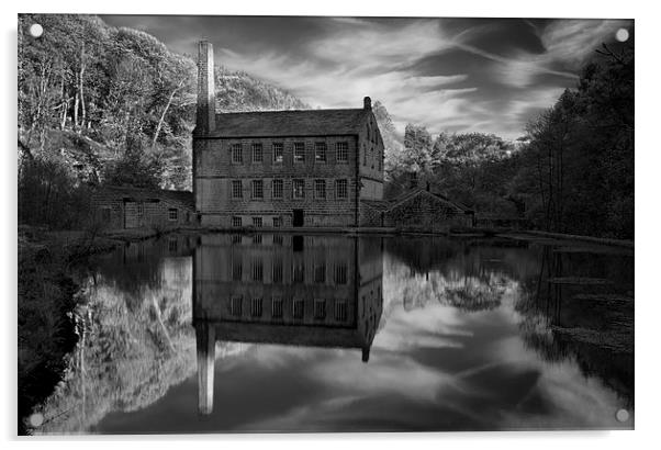 Gibson Mill Reflections  Acrylic by Darren Galpin