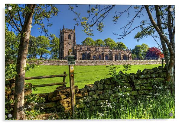 Church of St Nicholas,  High Bradfield Acrylic by Darren Galpin