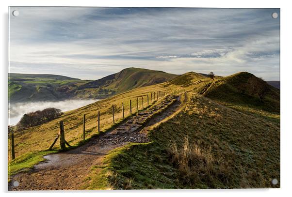 Misty Morning on the Great Ridge  Acrylic by Darren Galpin
