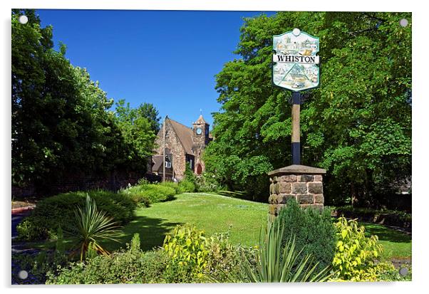 Whiston Village Green  Acrylic by Darren Galpin