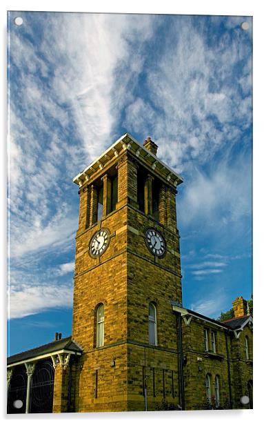 Firth Park Clock Tower, Sheffield Acrylic by Darren Galpin