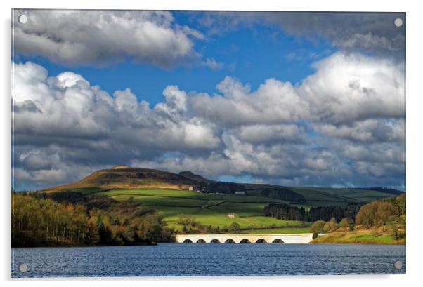 Clouds gathering over Ladybower Acrylic by Darren Galpin