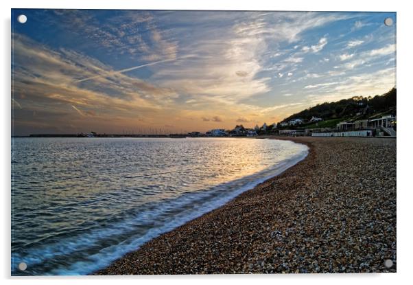 Lyme Regis Sunset                       Acrylic by Darren Galpin