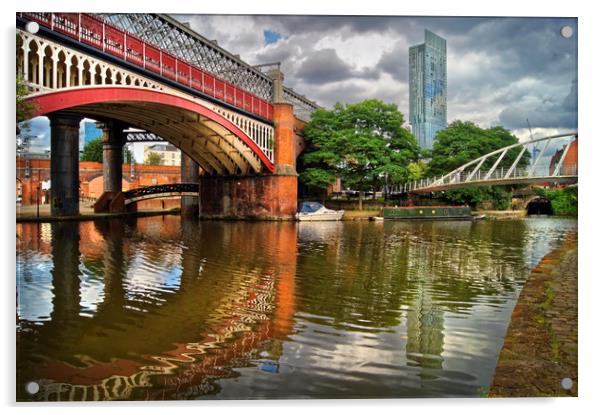 Castlefield and Beetham Tower, Manchester          Acrylic by Darren Galpin