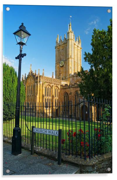 Church of St Mary, Ilminster, Somerset             Acrylic by Darren Galpin