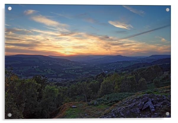 Hope Valley Sunset                                Acrylic by Darren Galpin