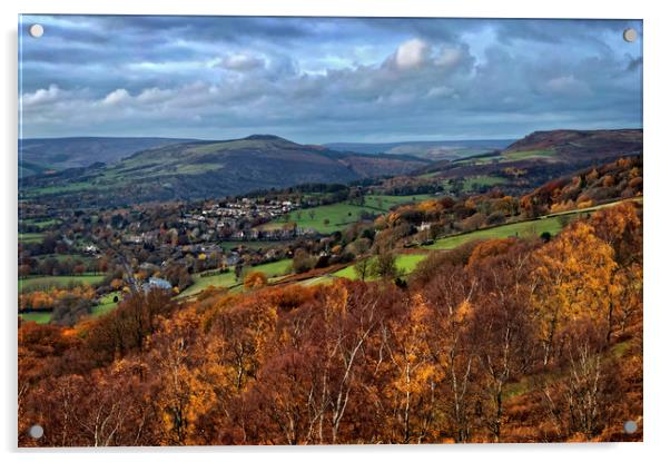 Hathersage and Hope Valley                     Acrylic by Darren Galpin