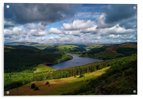 Ladybower & Derwent Valley                       Acrylic by Darren Galpin