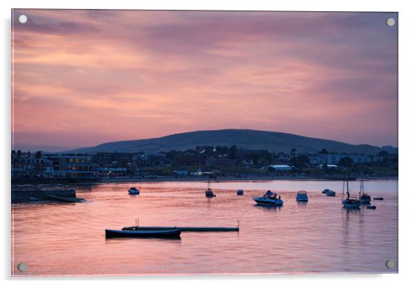 Swanage Sunset                    Acrylic by Darren Galpin