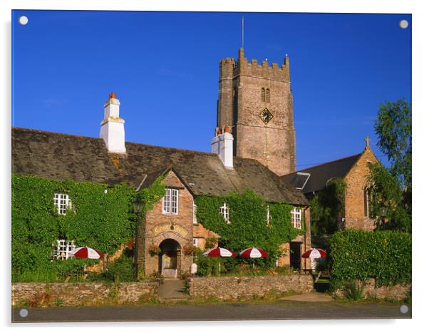 Court Farm Inn & Blessed Virgin Mary Church Acrylic by Darren Galpin