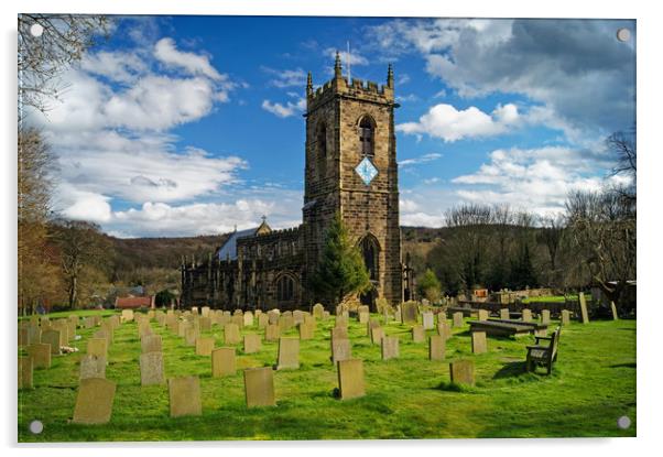 All Saints Church, Silkstone                       Acrylic by Darren Galpin