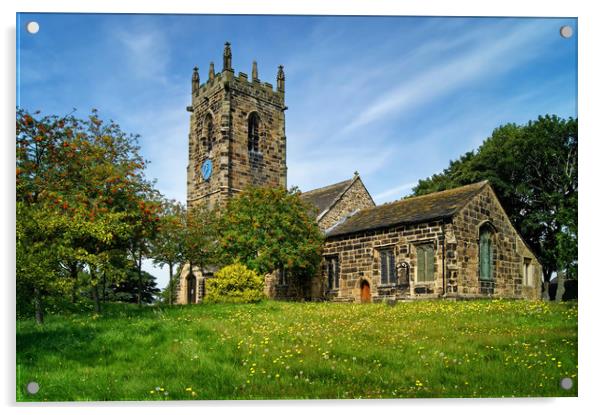 St Michael's Church, Emley                         Acrylic by Darren Galpin