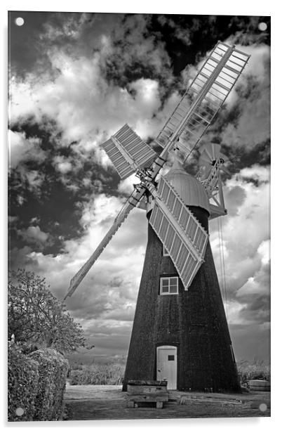 North Leverton Windmill                            Acrylic by Darren Galpin