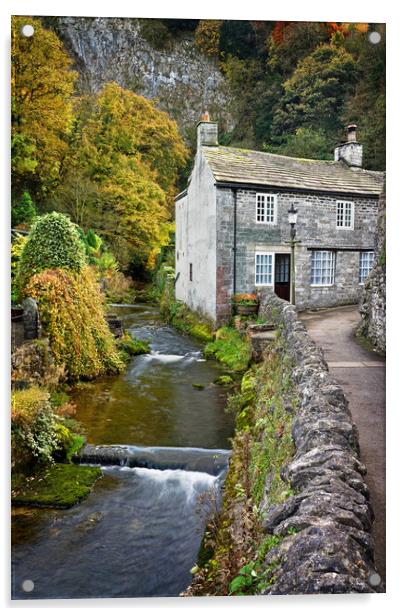 Peakshole Water in Castleton Acrylic by Darren Galpin