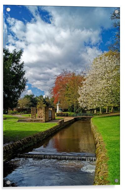 Porter Brook at Endcliffe Park,Sheffield   Acrylic by Darren Galpin