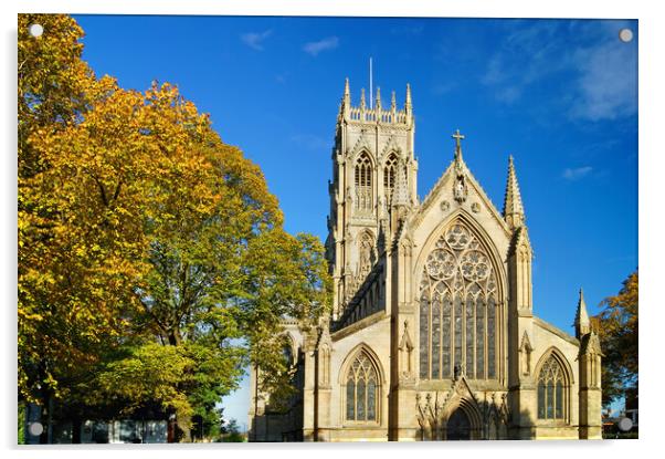 St Georges Church,Doncaster Acrylic by Darren Galpin