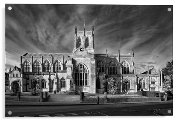 Sherborne Abbey   Acrylic by Darren Galpin