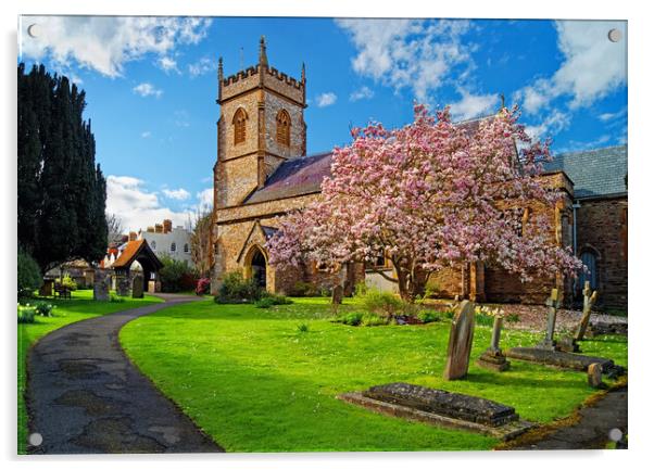 St George's Church,Wilton Acrylic by Darren Galpin