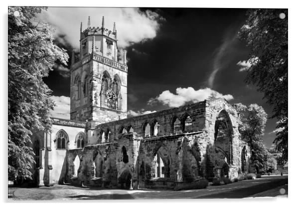 All Saints Church, Pontefract   Acrylic by Darren Galpin