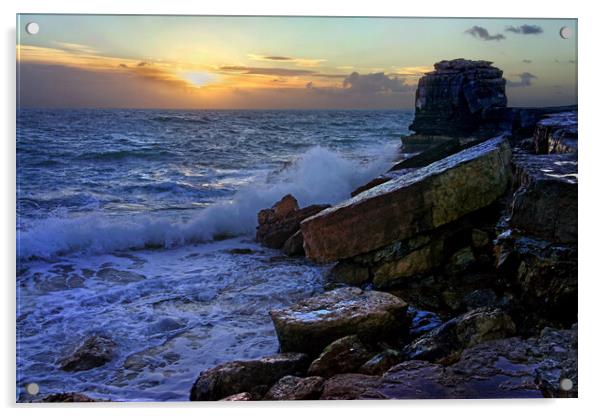  Pulpit Rock Sunset Acrylic by Darren Galpin