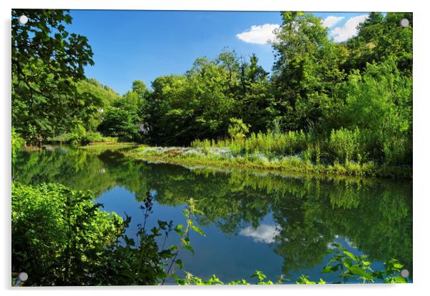 River Wye at Cressbrook Acrylic by Darren Galpin