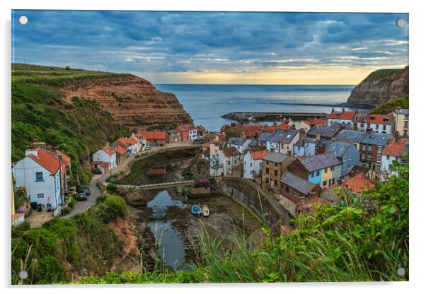 Staithes up High Acrylic by Darren Ball