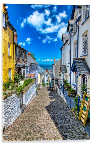 Clovelly Streets Acrylic by Darren Ball