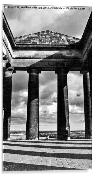 Penshaw Monument Acrylic by jonathan atkinson