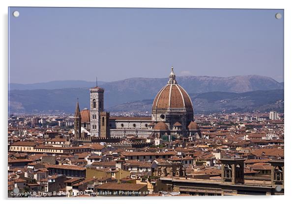The Duomo Florence Acrylic by Trevor Buchanan