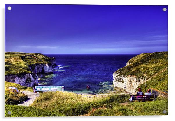 Flamborough Head  Yorkshire Acrylic by paul jenkinson